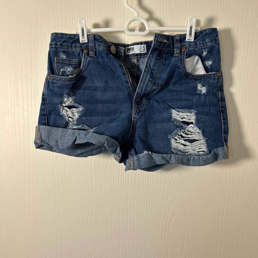 Women's Distressed Denim Shorts